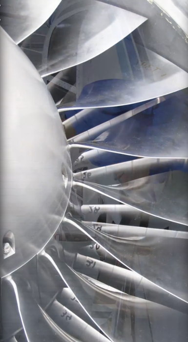 <strong>Not a fan. </strong> Daniel Bodony looks to XSEDE supercomputers to model air flow through jet engines. Quieter engines and alternative power generation are the goals of his research. Courtesy Daniel Bodony; National Center for Supercomputing Applications; XSEDE.