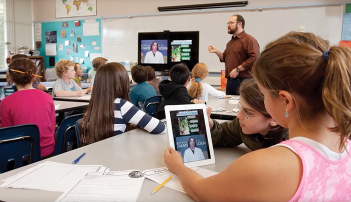 <strong>Digital schoolhouses rock!</strong> Video conferencing technology is transforming education and exploding the concept of the educational space. Internet2's low latency research and education network makes it possible. Courtesy Internet2; IDS; Vidyo. 