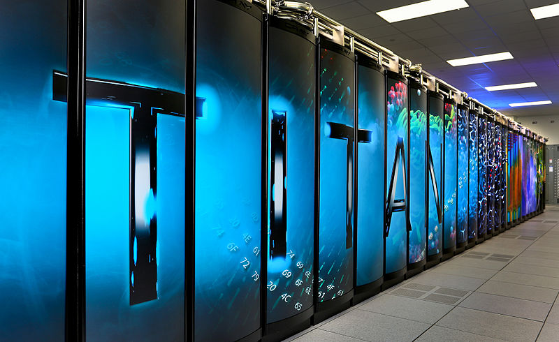 <strong>Who's the fastest of them all?</strong> In 2012, the Titan supercomputer at Oak Ridge National Laboratory (ORNL) in Tennessee was the #1 fastest computer in the world. It has since dropped to #5. The US Department of Energy wants to change that. Courtesy ORNL.