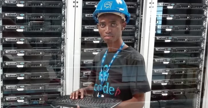 <strong>Badisa Mosesane</strong>, a computer science student at the University of Botswana, hopes to exploit HPC to tackle some of the world’s biggest problems. Here he attends CERN's Summer Student Program in Geneva, Switzerland. Courtesy CERN.