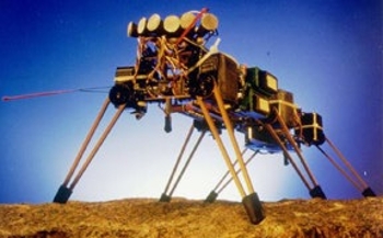 <strong>Genghis looks like an alien invader</strong> and in some sense it was! This machine was built as a precursor to the kinds of autonomous robots that might one day explore the universe safely and without a risk to human lives. 